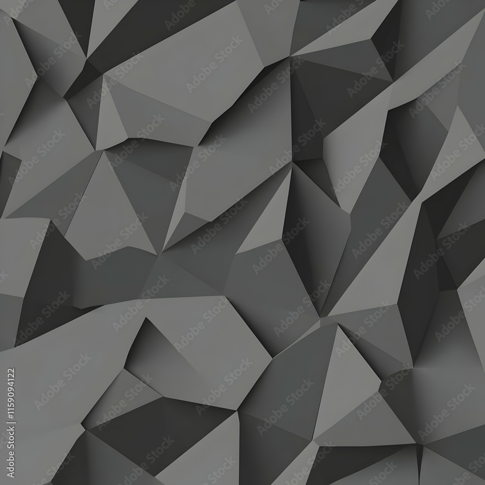 Dark Gray 3D Abstract Background
