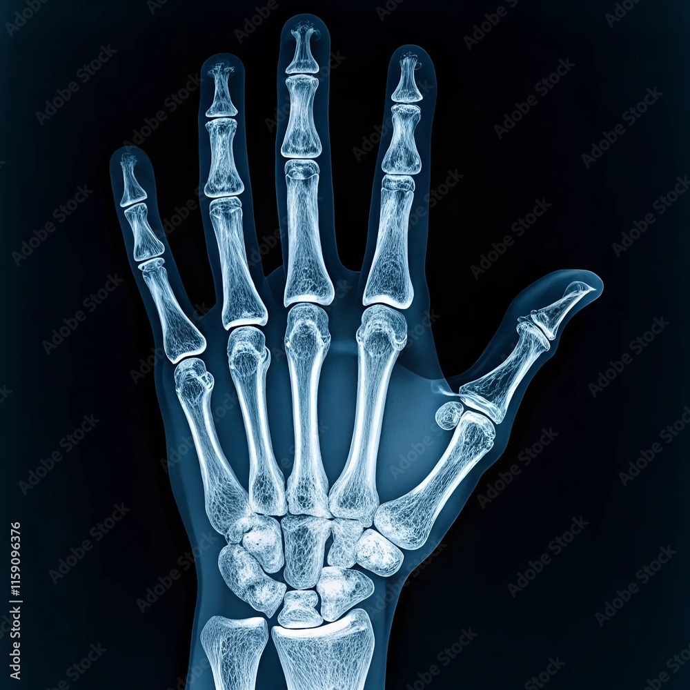x ray of a human hand x ray of a human hand