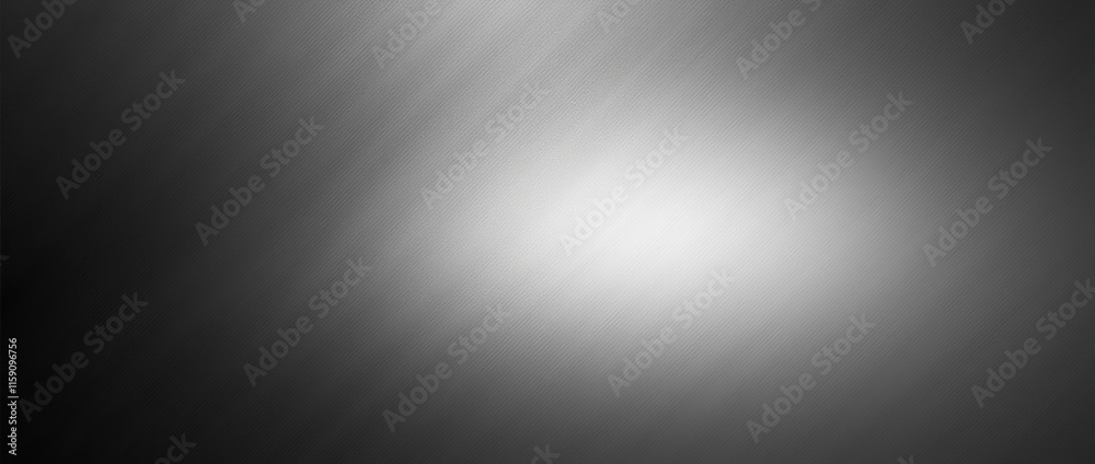 Dark gray silver abstract background. Light wave. Gradient. Metallic effect.