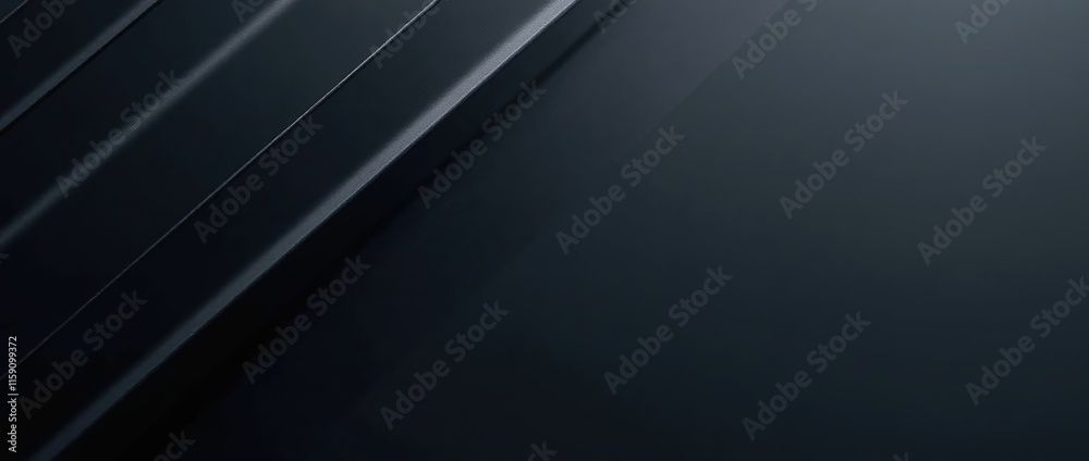 Dark blue abstract background. Color gradient. Geometric shape. Lines stripe shadow. Metallic effect. Dark blue abstract background. Color gradient. Geometric shape. Lines stripe shadow. Metallic effect.