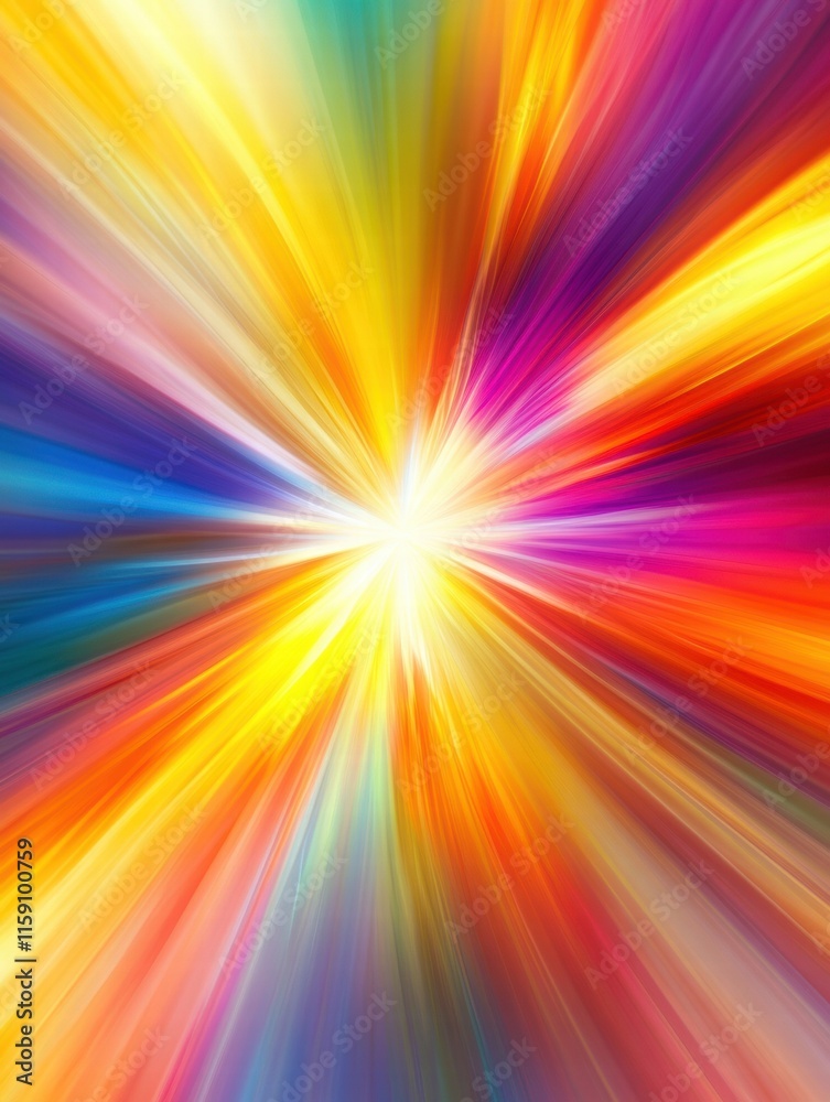 Obraz premium Vibrant explosion of colors creates a dynamic abstract background with plenty of copy space for text or design elements. Generative AI