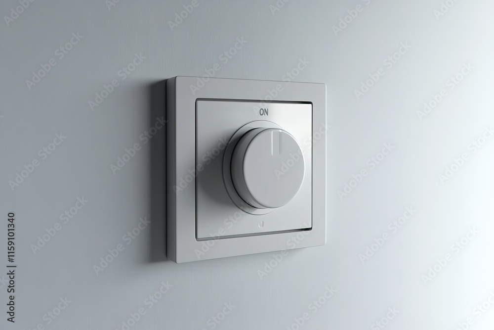 Sleek design of wall-mounted knob emphasizes simplicity and user Sleek design of wall-mounted knob emphasizes simplicity and user
