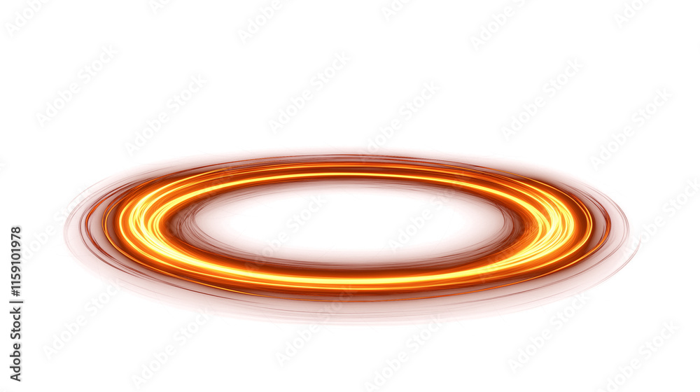 neon orange abstract glowing circle effect isolated on transparent background neon orange abstract glowing circle effect isolated on transparent background