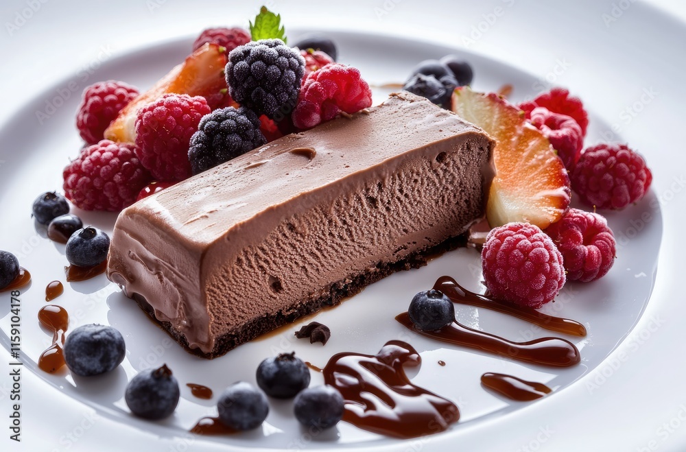 Chocolate cake with cherries Chocolate cake with cherries