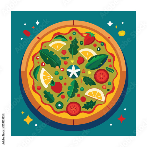 A Delicious Mexican Food Vector Illustration