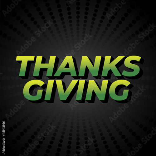 Thanksgiving text effect for social media ads