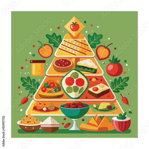 A Delicious Mexican Food Vector Illustration