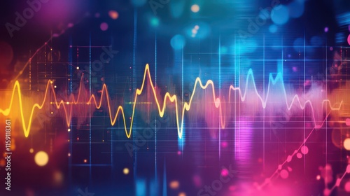 Vibrant Abstract Sound Wave Visual Representation