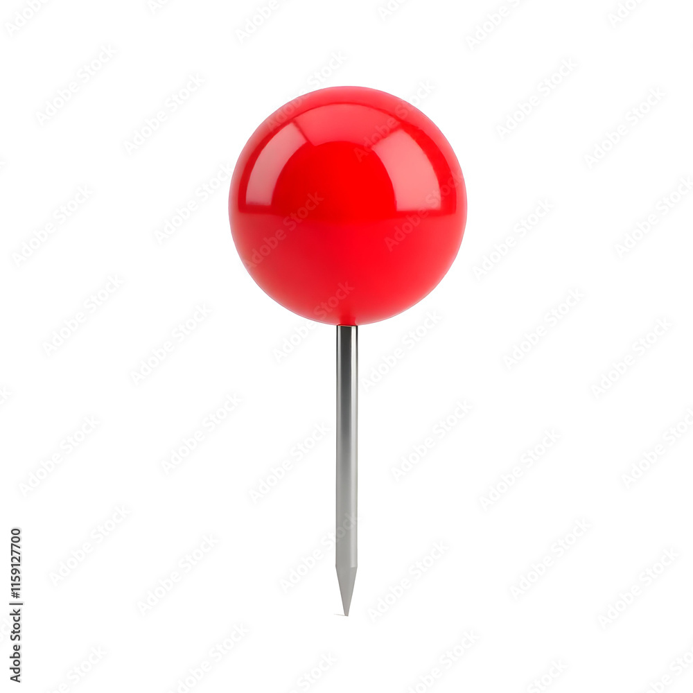 red pin isolated on transparent background red pin isolated on transparent background