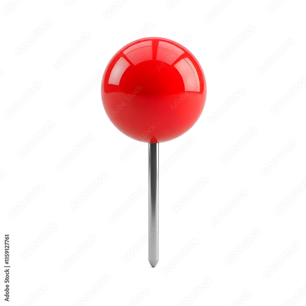 red pin isolated on transparent background red pin isolated on transparent background