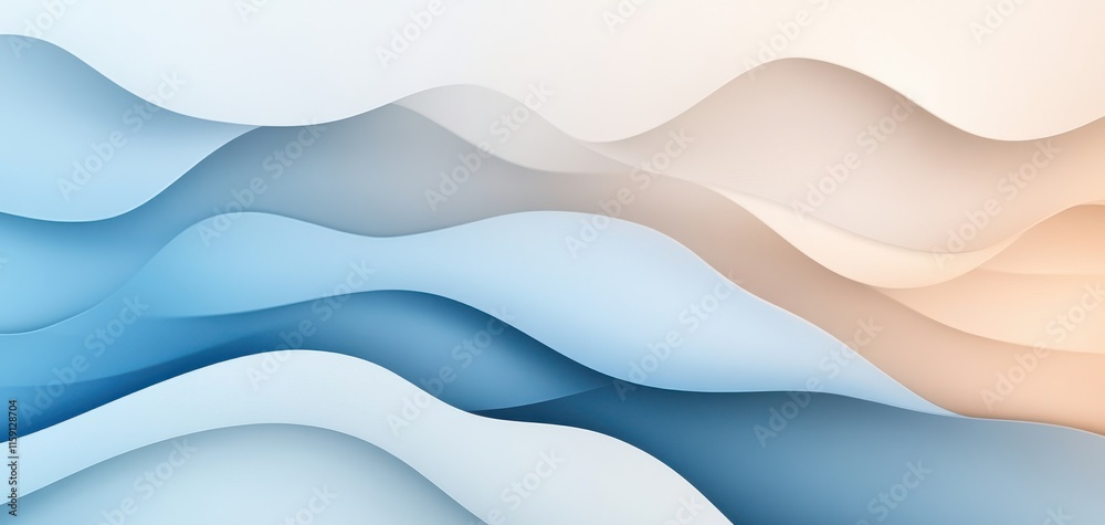 Soft Abstract Waves in Gradual Blue and Beige Tones with Subtle Gradients for Background, Website Design, and Modern Art Projects Soft Abstract Waves in Gradual Blue and Beige Tones with Subtle Gradients for Background, Website Design, and Modern Art Projects