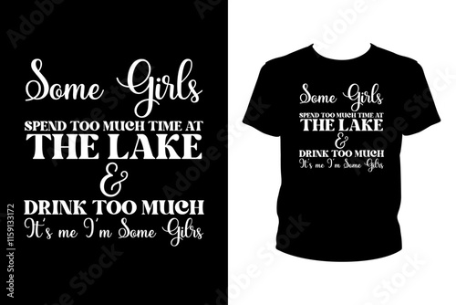 Some girls spend too much time at the lake - Art files for Cricut and Silhouette. You can edit them with Adobe Illustrator.