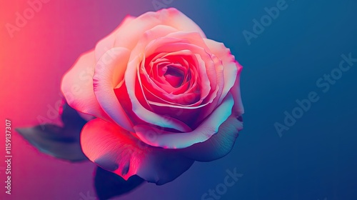 Rose floral abstract background concept. Stunning close-up of a blooming rose showcasing vibrant colors and delicate petals.