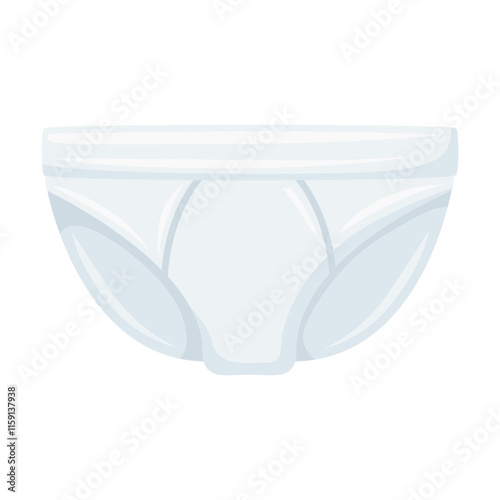 Briefs Emoji Icon Illustration. Underwear Vector Symbol Emoticon Design Doodle Vector.