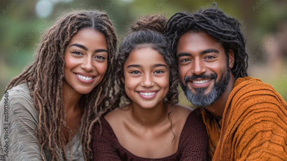 Multicultural family enjoying a joyful moment outdoors while embracing their diverse heritage Multicultural family enjoying a joyful moment outdoors while embracing their diverse heritage