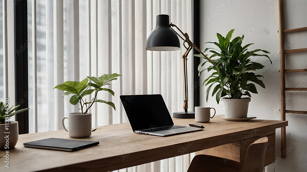 Fototapeta premium Cozy and Creative Work Environment