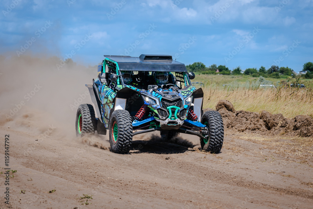 UTV, 4x4, all terrain vehicle in the action. Competitions UTV, 4x4, all terrain vehicle in the action. Competitions