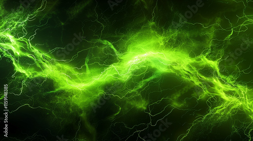 Abstract Green Energy Light Waves