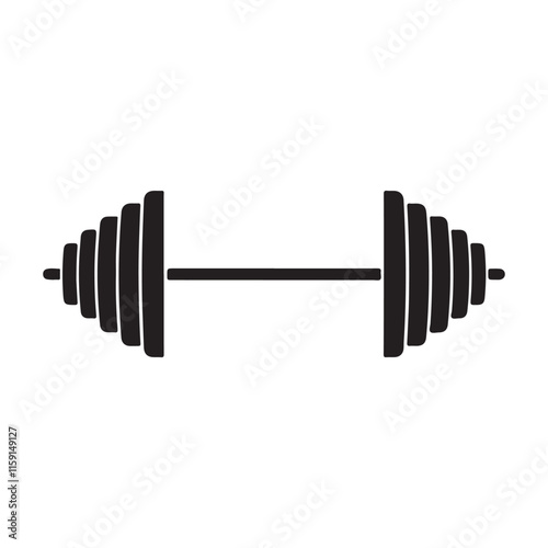dumbbell isolated on white