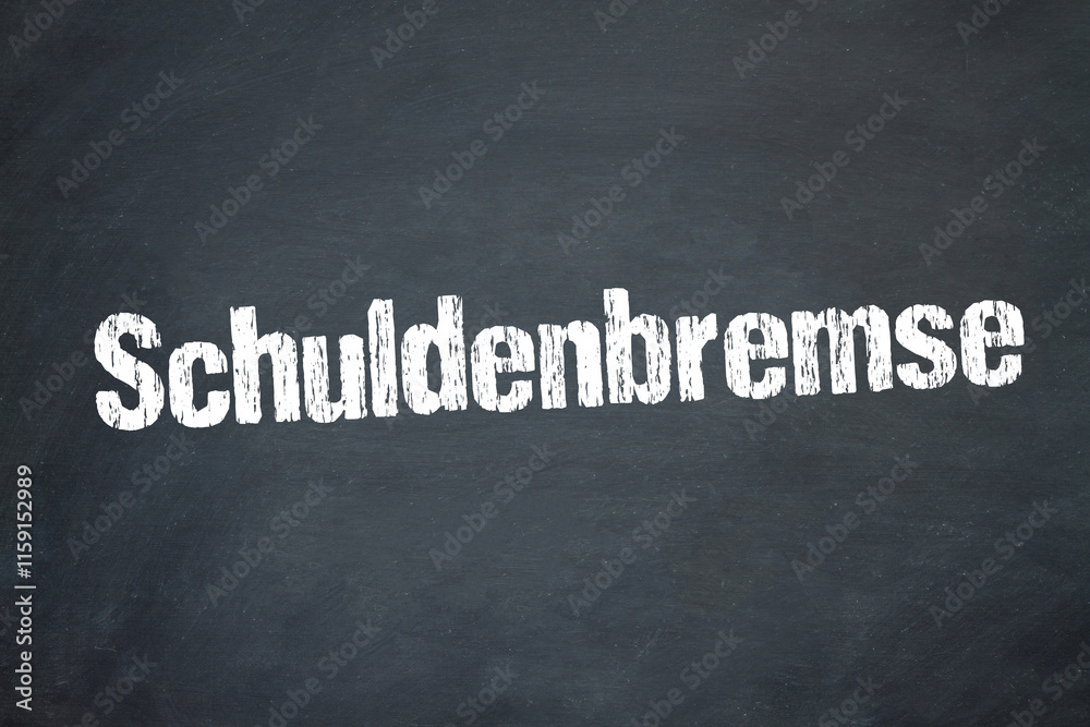 Obraz premium Schuldenbremse 