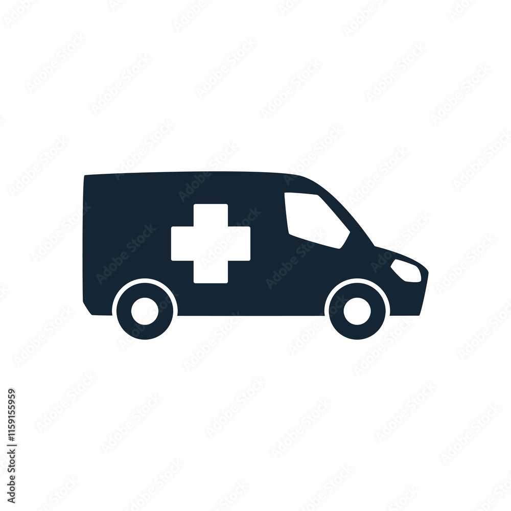 Fotografie Ambulance logo, icon symbol