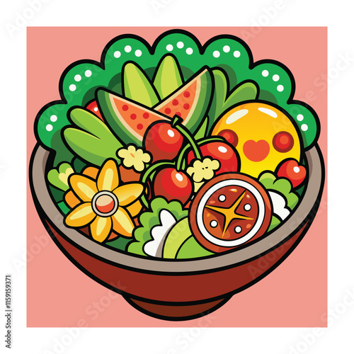 A Delicious Mexican Food Vector Illustration