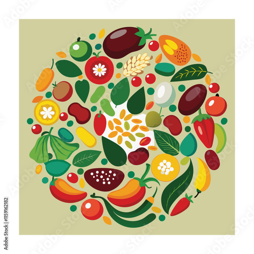 A Delicious Mexican Food Vector Illustration