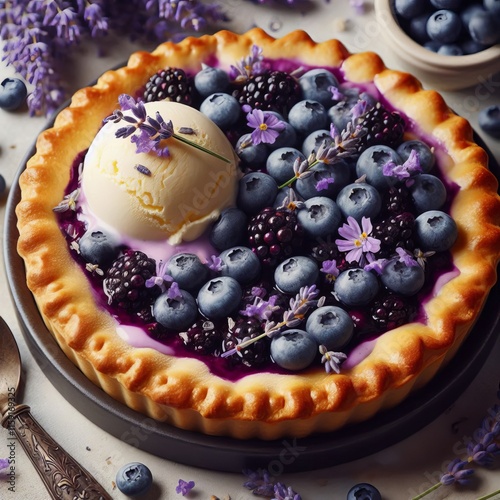 30 Blueberry Lavender Pie Izobrajenie 3 iz 4 photo