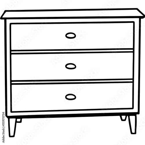 furniture set isolated