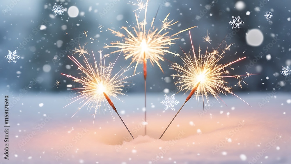 Obraz premium portrait photo about events in January. with a very elegant macro photography style using English