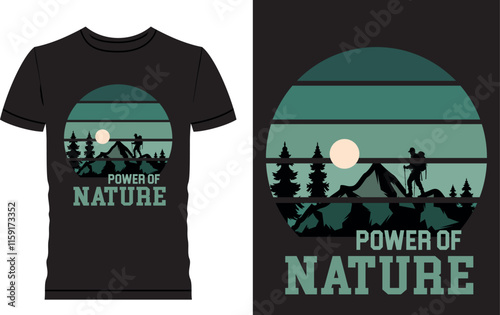 Hiking t shirt design