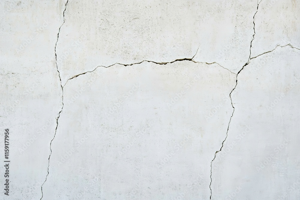 Fototapeta premium Cracked wall surface showcasing unique textures and subtle color