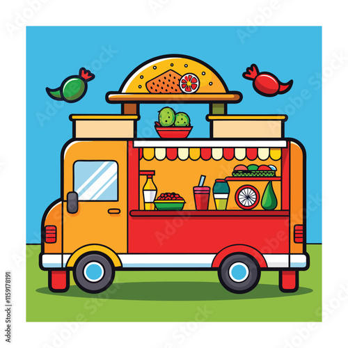 A Delicious Mexican Food Vector Illustration