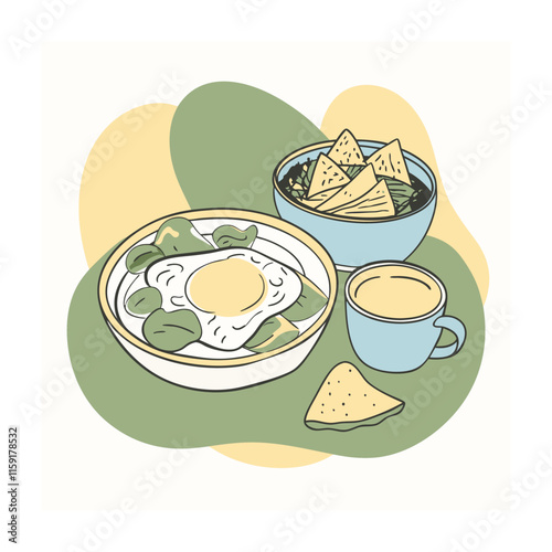 A Delicious Mexican Food Vector Illustration