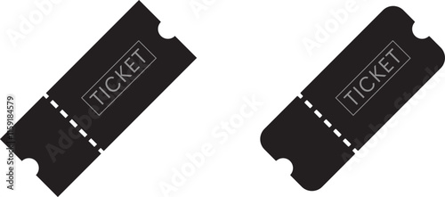 Admission tickets coupons tickets vector graphic design