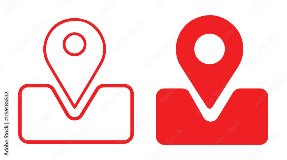 Location icon. Map pin icon. PS location pointer collection. Flat style of location pin icon. Locator sign vector illustration. Location icon. Map pin icon. PS location pointer collection. Flat style of location pin icon. Locator sign vector illustration.