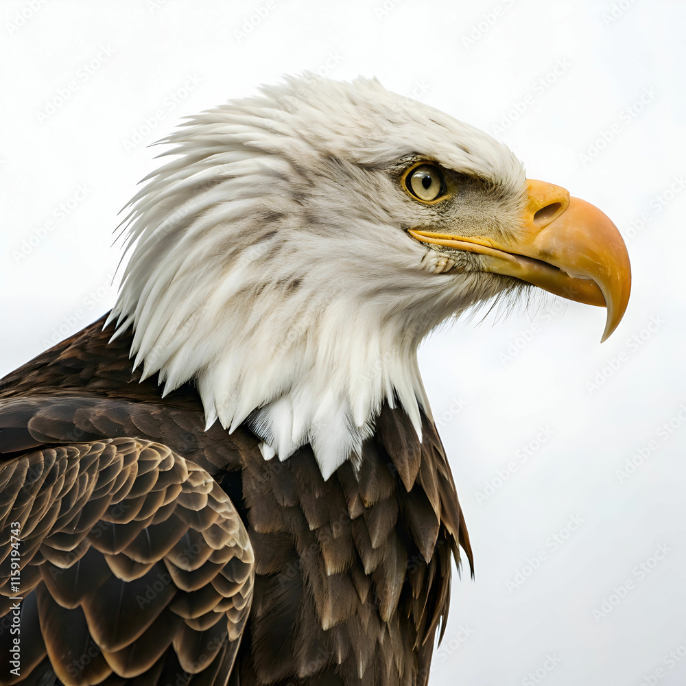 Obraz premium bald american eagle isolated