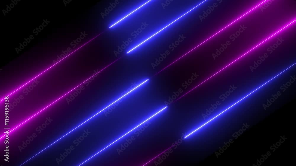 Abstract neon lights animated on a dark background with glowing laser beams Seamless loop Abstract neon lights animated neon line Neon line glowing lights futuristic trendy neon light line. Abstract neon lights animated on a dark background with glowing laser beams Seamless loop Abstract neon lights animated neon line Neon line glowing lights futuristic trendy neon light line.