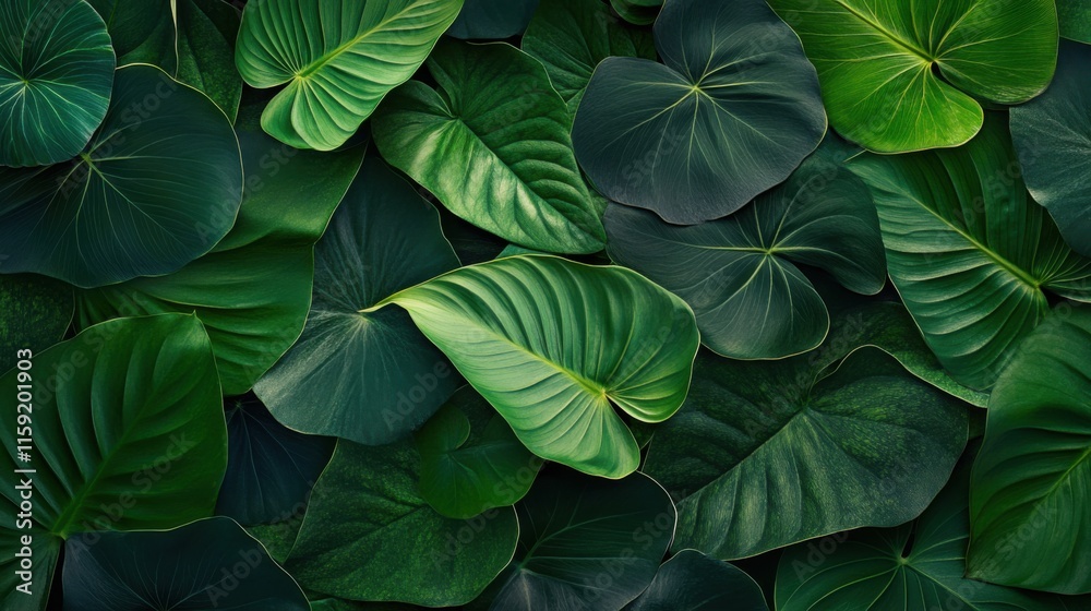 Green leaves background. Botanical frame with flowers and foliage. tropical exotic forest backdrop Green leaves background. Botanical frame with flowers and foliage. tropical exotic forest backdrop