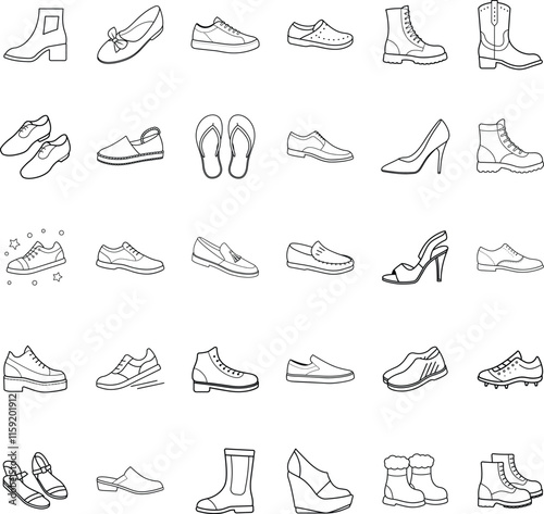 Diverse Footwear Collection Shoes, Boots, Sandals, and More