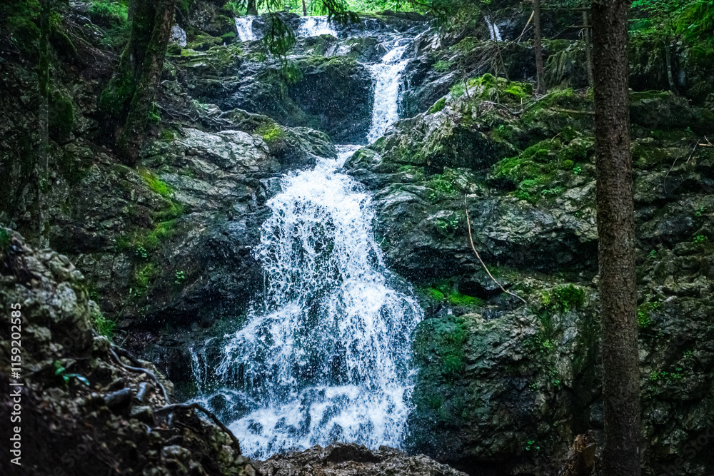 Hiking Josephstal Waterfalls Bavaria Germany Hiking Josephstal Waterfalls Bavaria Germany