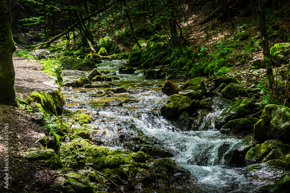 Hiking Josephstal Waterfalls Bavaria Germany Hiking Josephstal Waterfalls Bavaria Germany