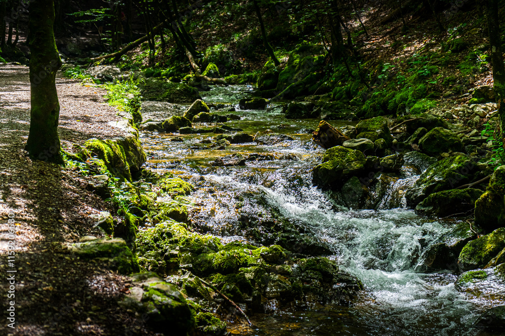 Hiking Josephstal Waterfalls Bavaria Germany Hiking Josephstal Waterfalls Bavaria Germany