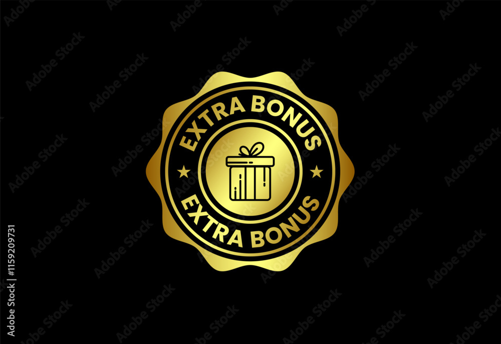 Fototapeta premium Limited time extra bonus advertising sticker badge