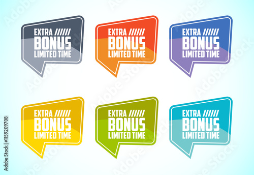 Limited time extra bonus advertising sticker badge