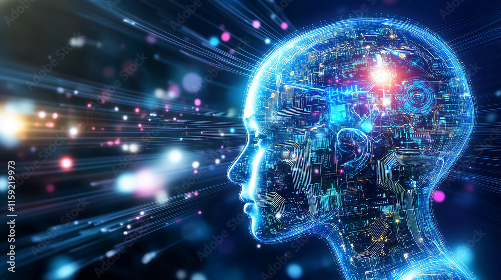 Artificial Intelligence: Abstract Digital Visualization