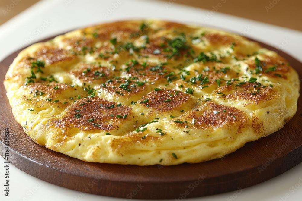 A close-up view of a delicious-looking pizza on a rustic wooden plate A close-up view of a delicious-looking pizza on a rustic wooden plate