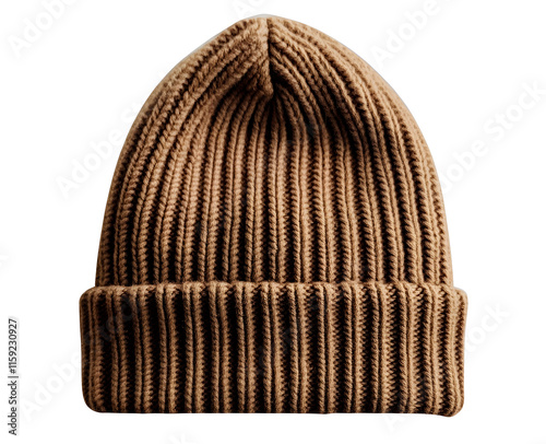 Set of Stylish Winter Knitted Beanies with Pom-Poms - Cozy and Trendy Designs. AI generative.