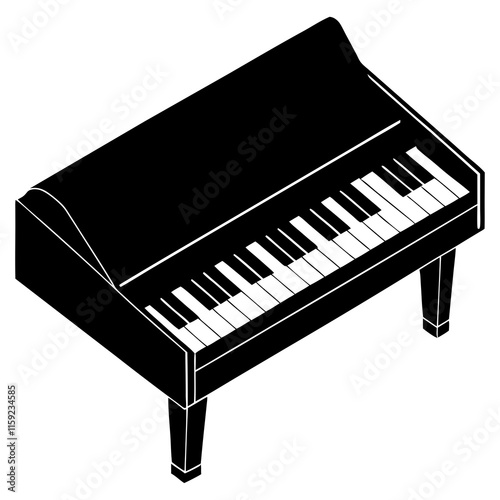 piano keys vector