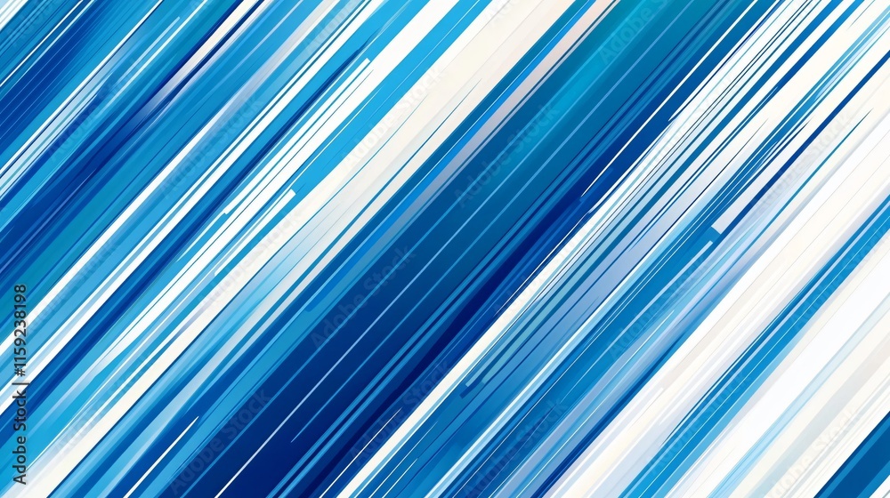Obraz premium Elegant Blue and White Diagonal Lines Seamless Pattern for Design Projects